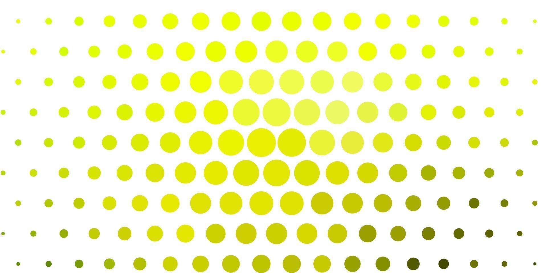 disposition de vecteur vert clair, jaune avec des cercles.