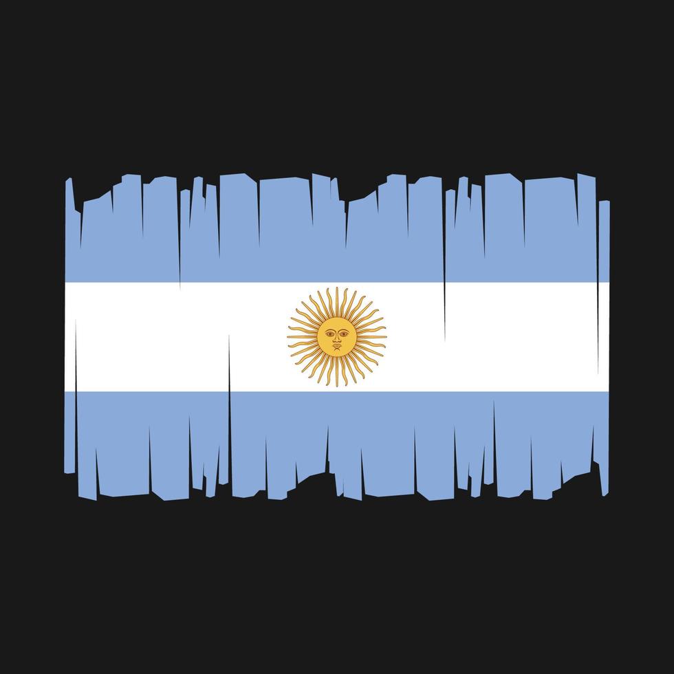 drapeau argentin vecteur illustration