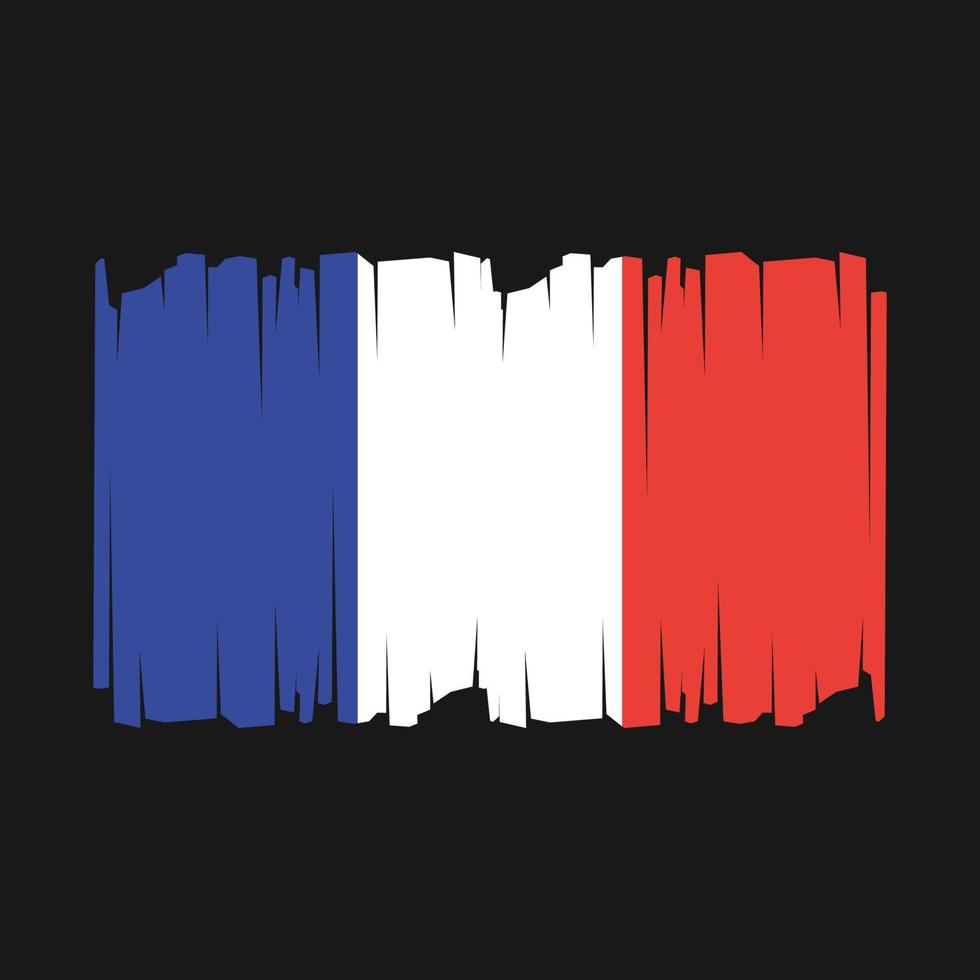 illustration vectorielle de france drapeau vecteur