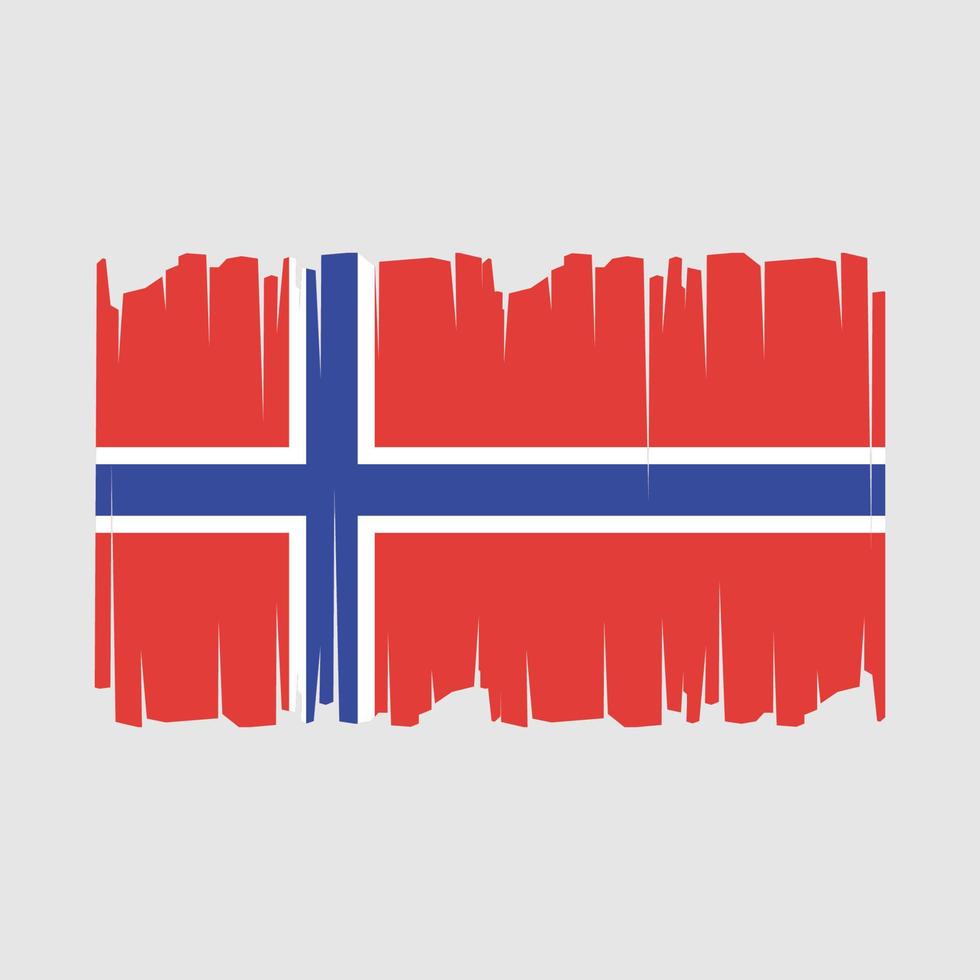 Norvège drapeau vecteur illustration