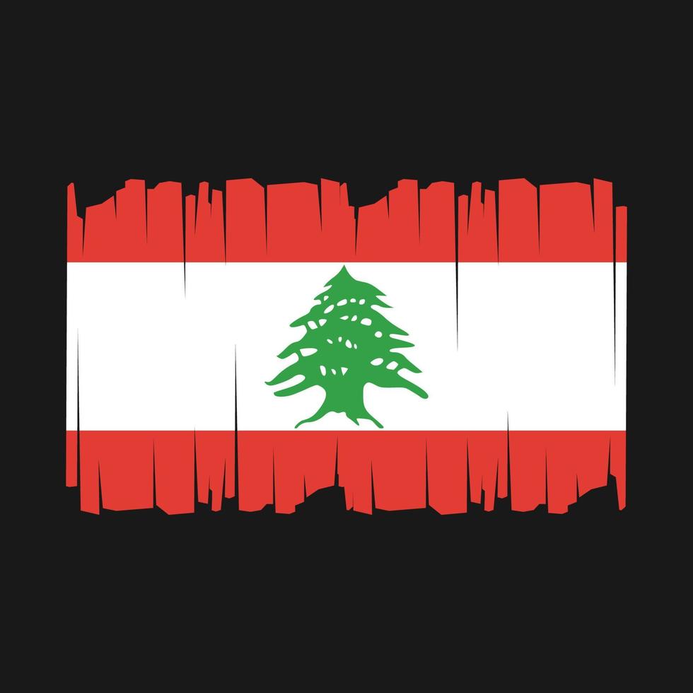 Liban drapeau vecteur illustration