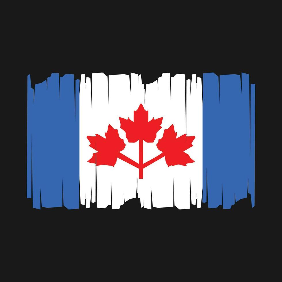 drapeau canada illustration vectorielle vecteur