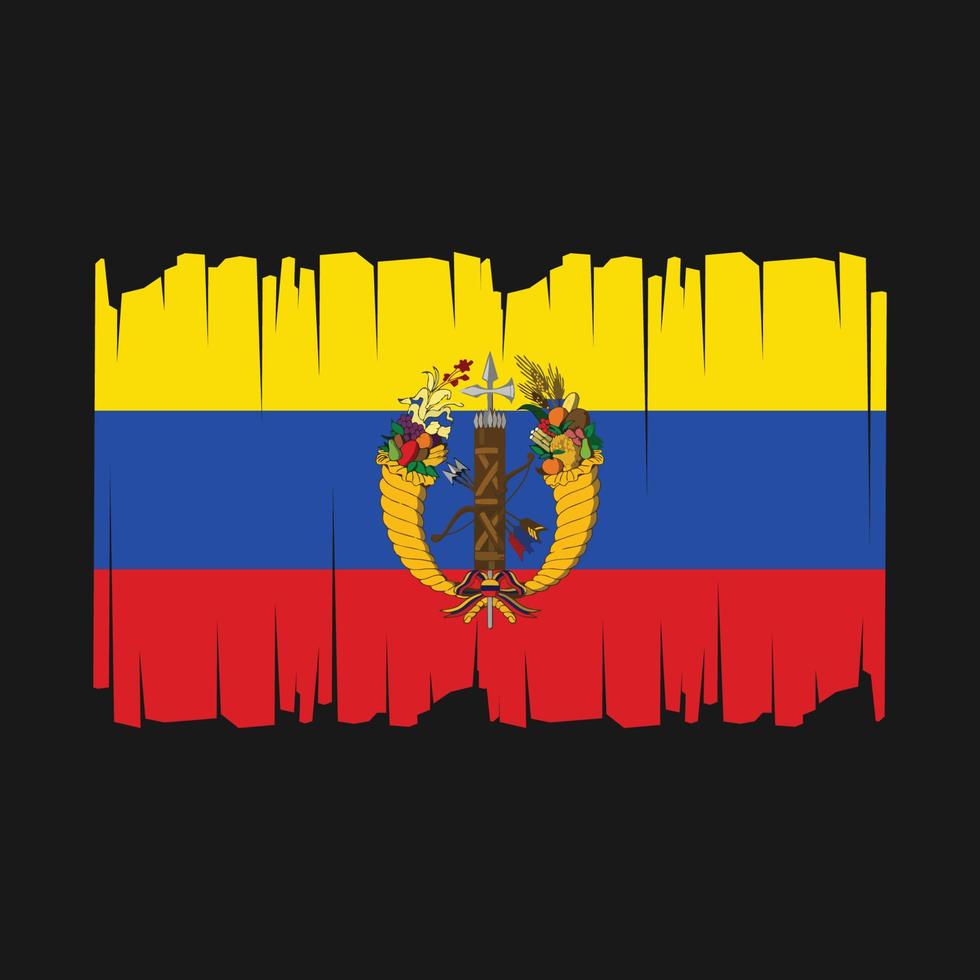 Colombie drapeau vecteur illustration