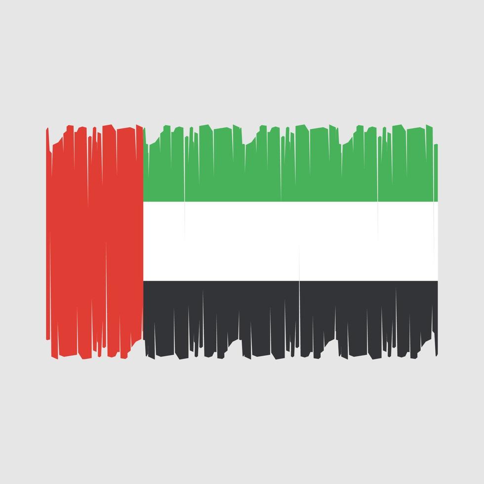 Émirats arabes unis drapeau vecteur illustration