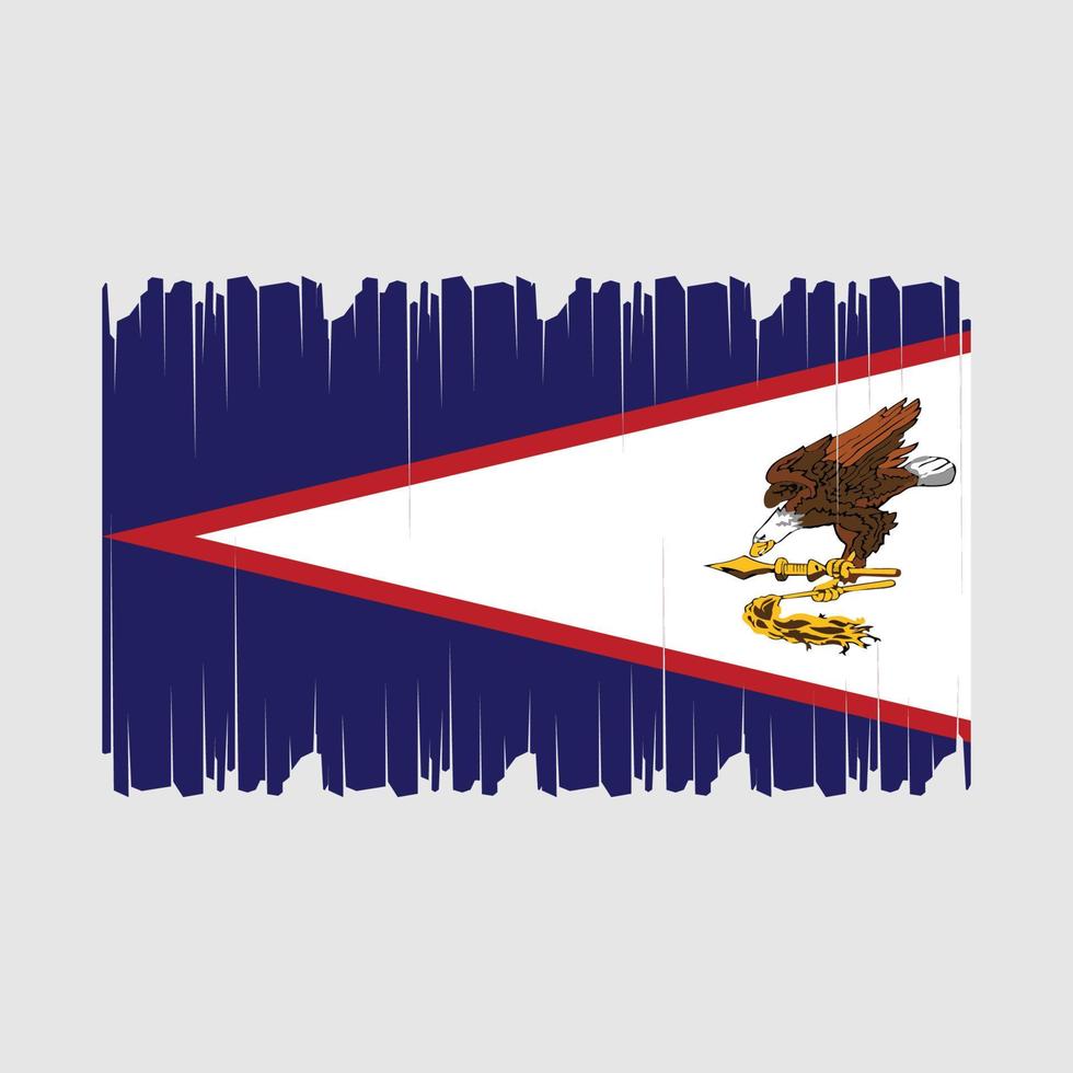 américain samoa drapeau vecteur illustration