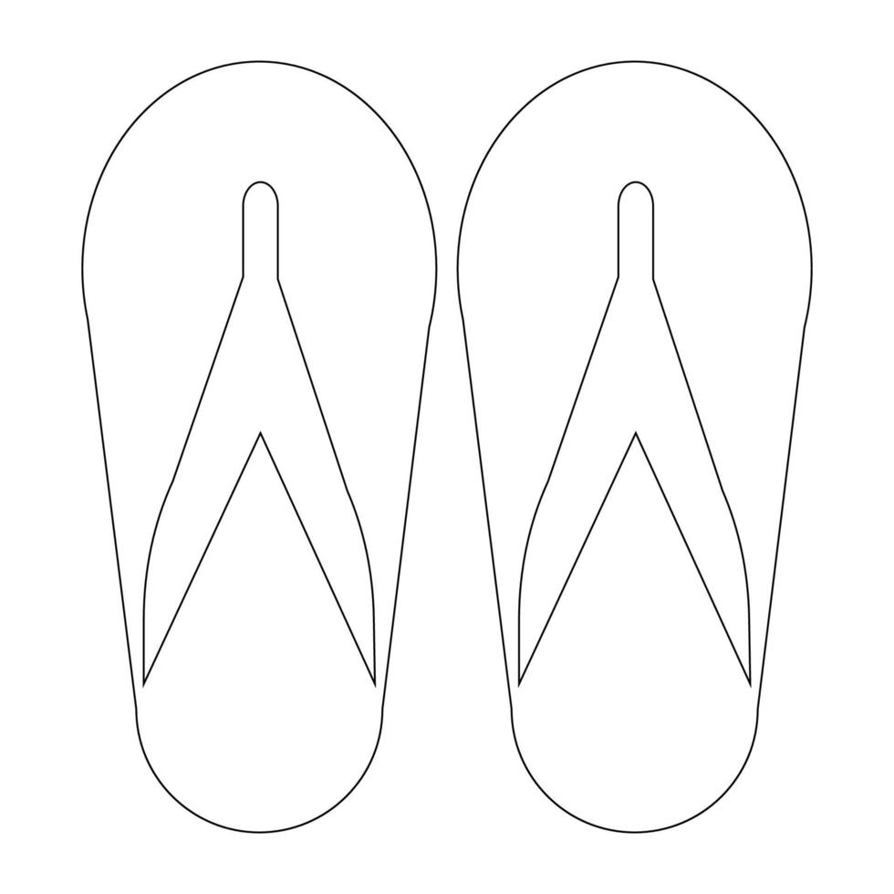 tongs logo vecteur