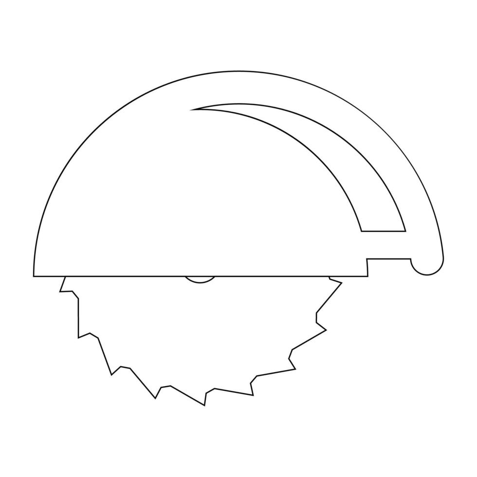 icône de vecteur de scie circulaire