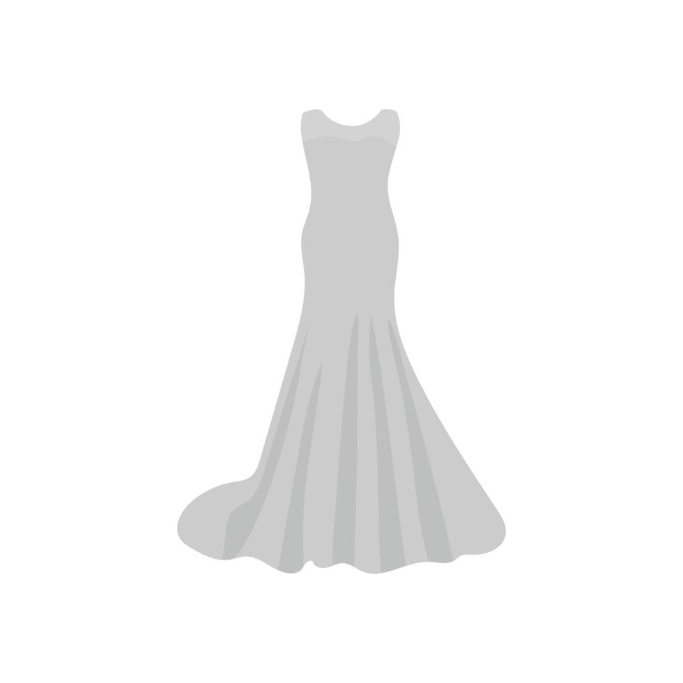 icône de robe de mariée vecteur