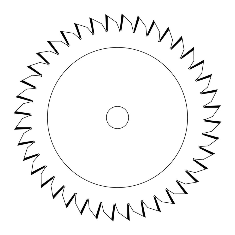 icône de vecteur de scie circulaire