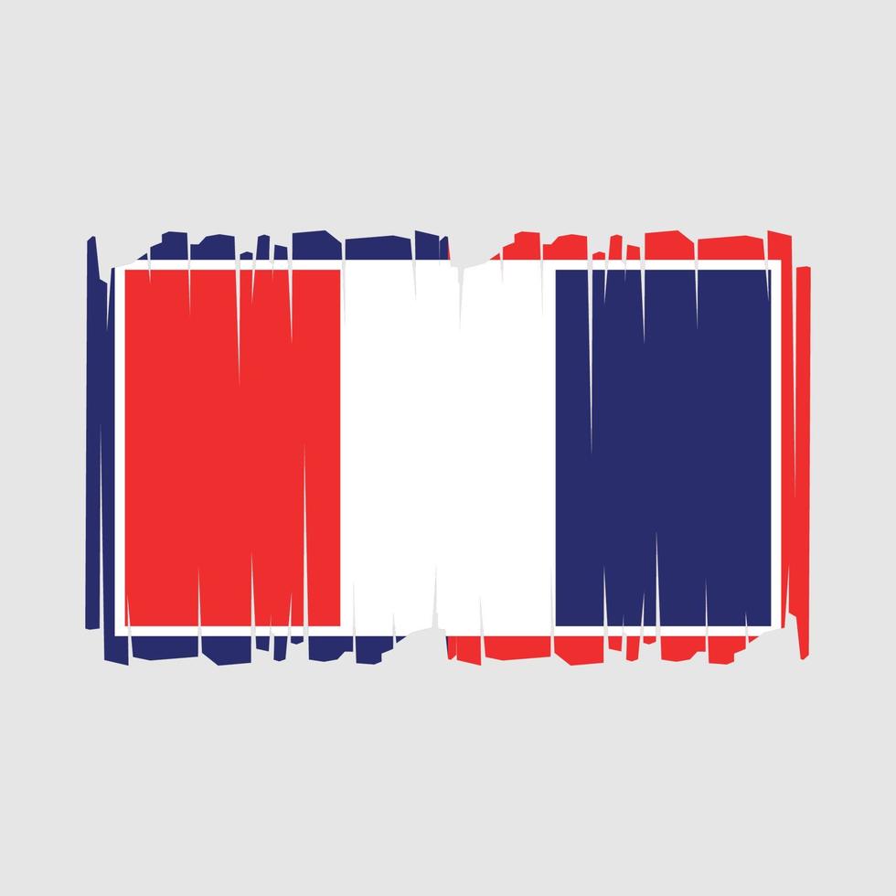 illustration vectorielle de france drapeau vecteur