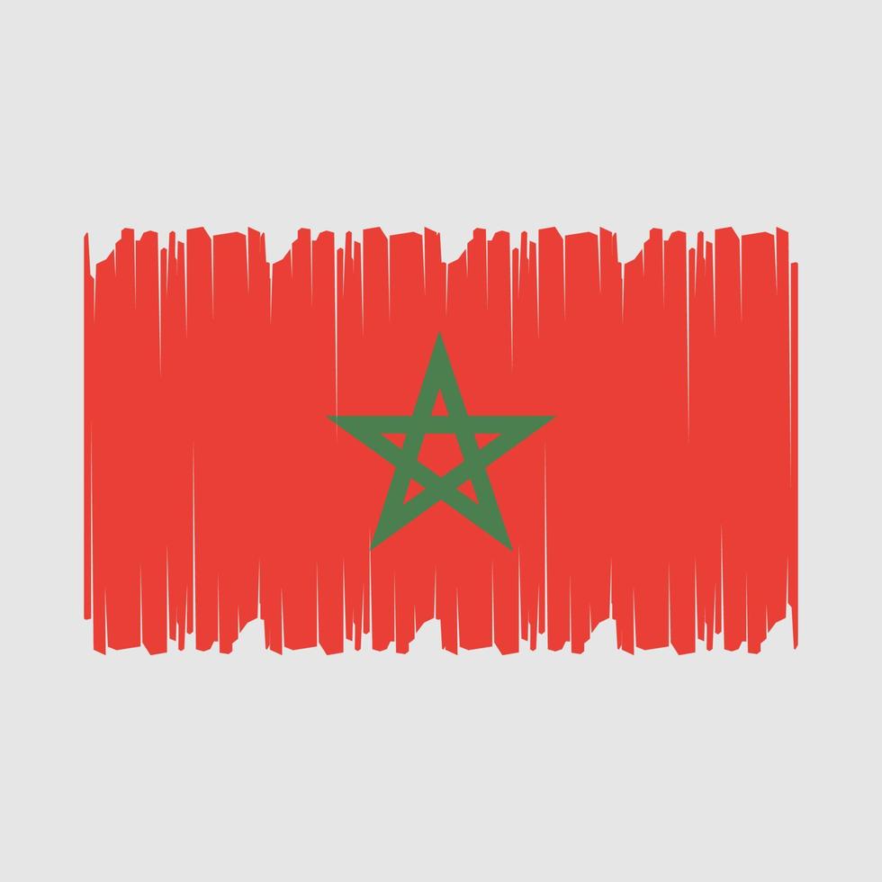 drapeau maroc illustration vectorielle vecteur