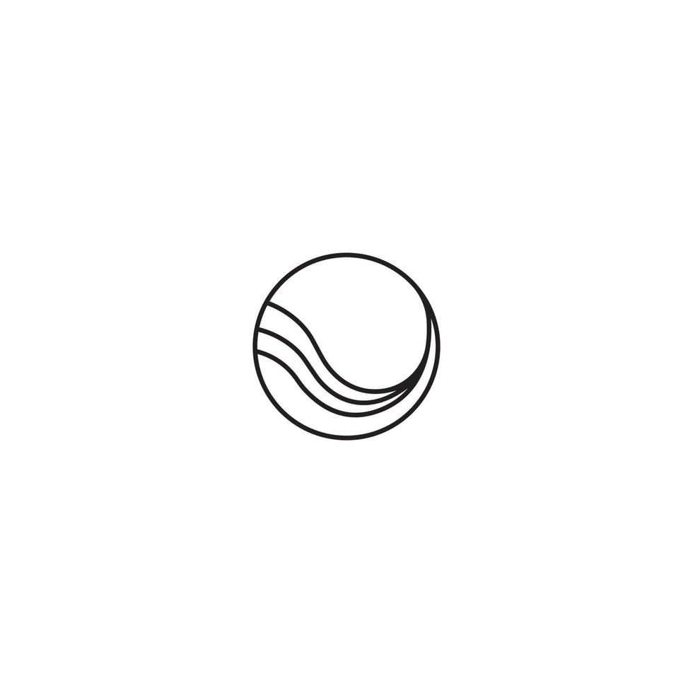 modèle de vecteur de logo icône vague eau