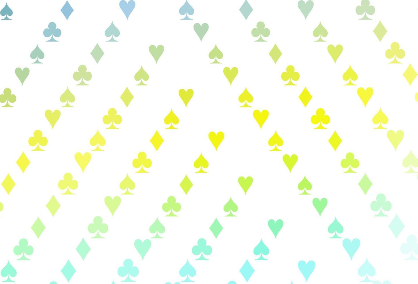 couverture vectorielle vert clair et jaune avec des symboles de pari. vecteur