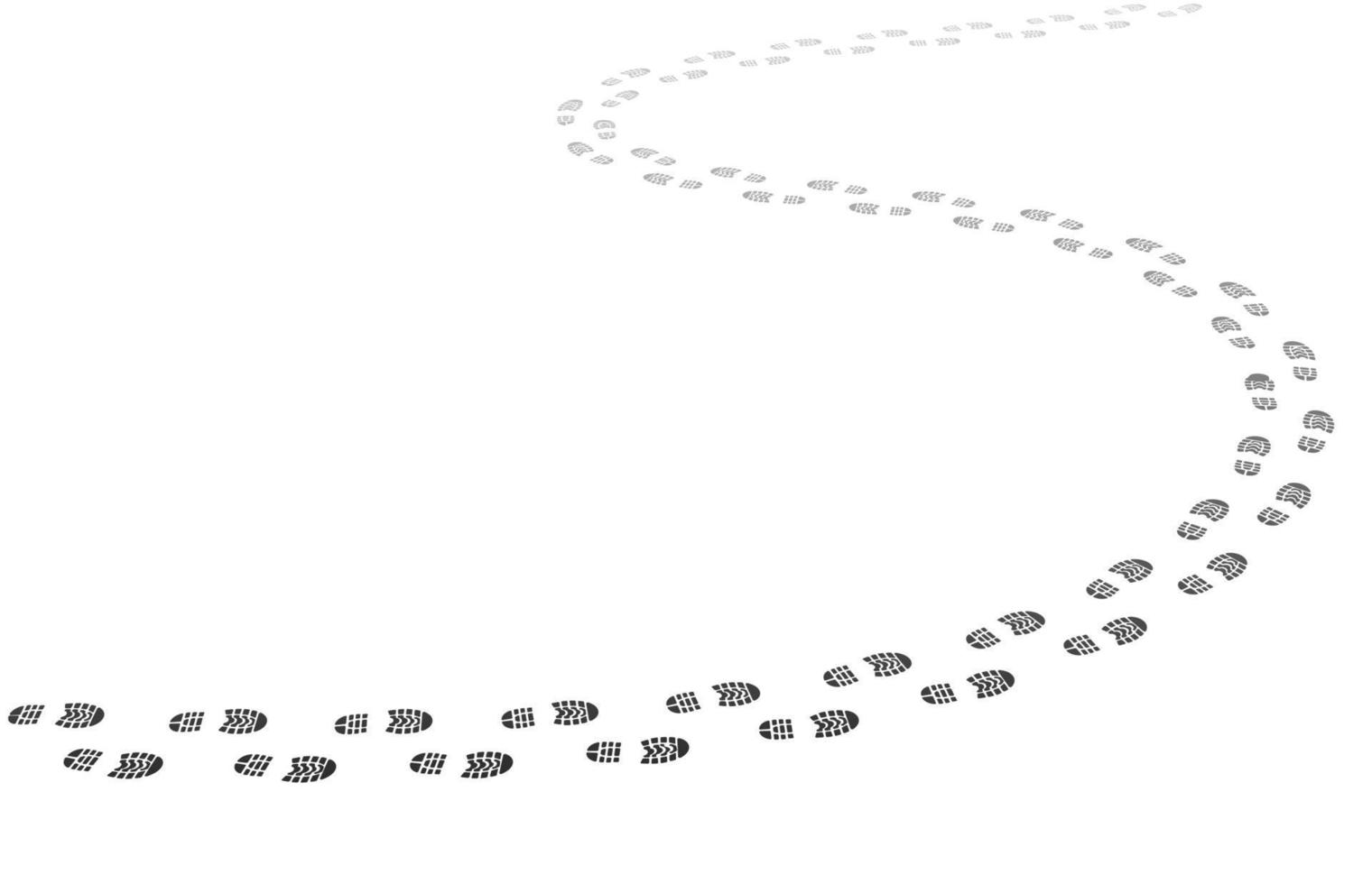 en marchant pas trace, empreinte Piste Contexte vecteur