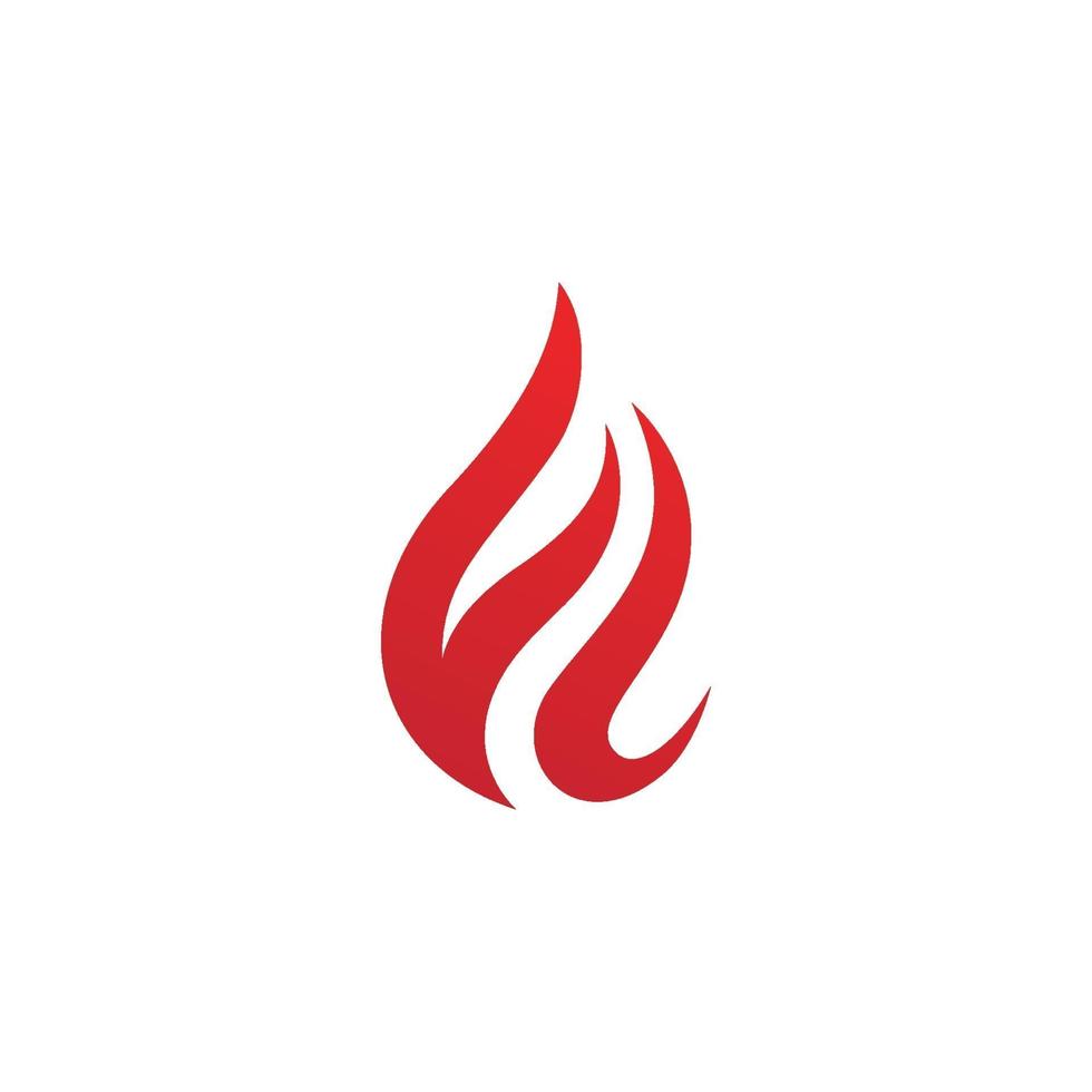 icône de vecteur de feu flamme logo, icône du design illustration