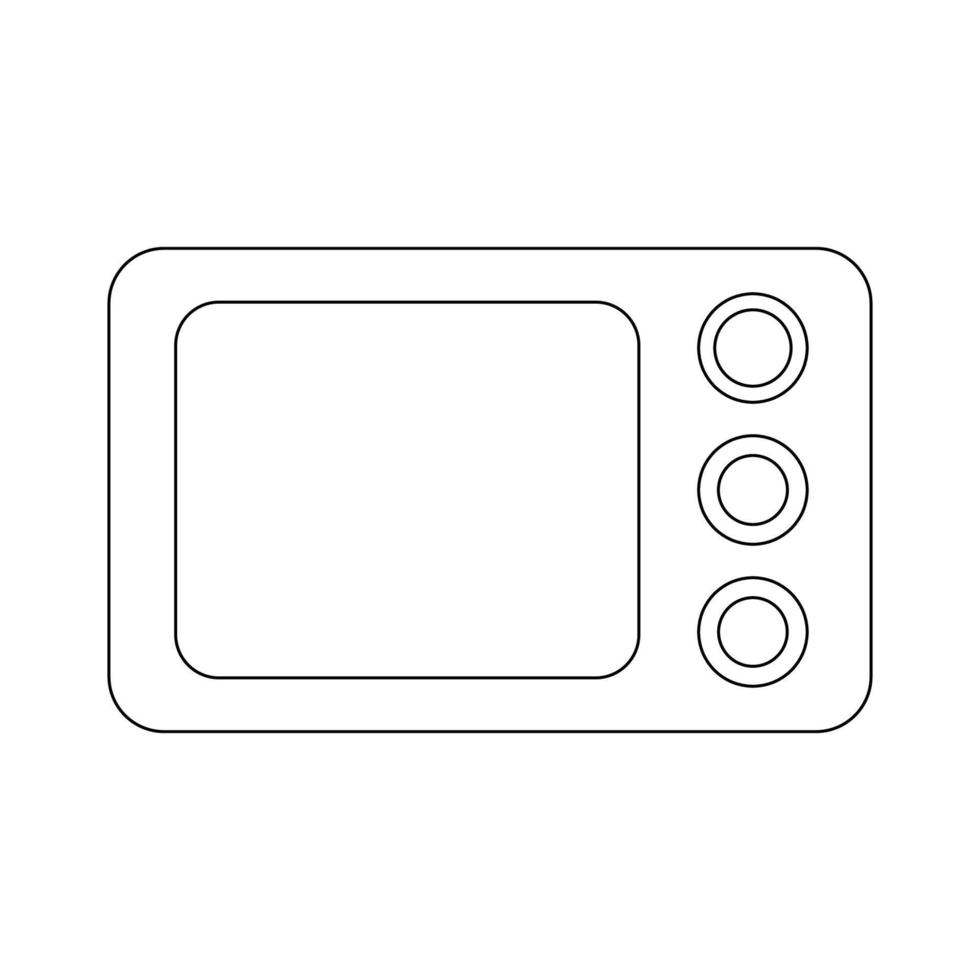 icône de vecteur de micro-ondes