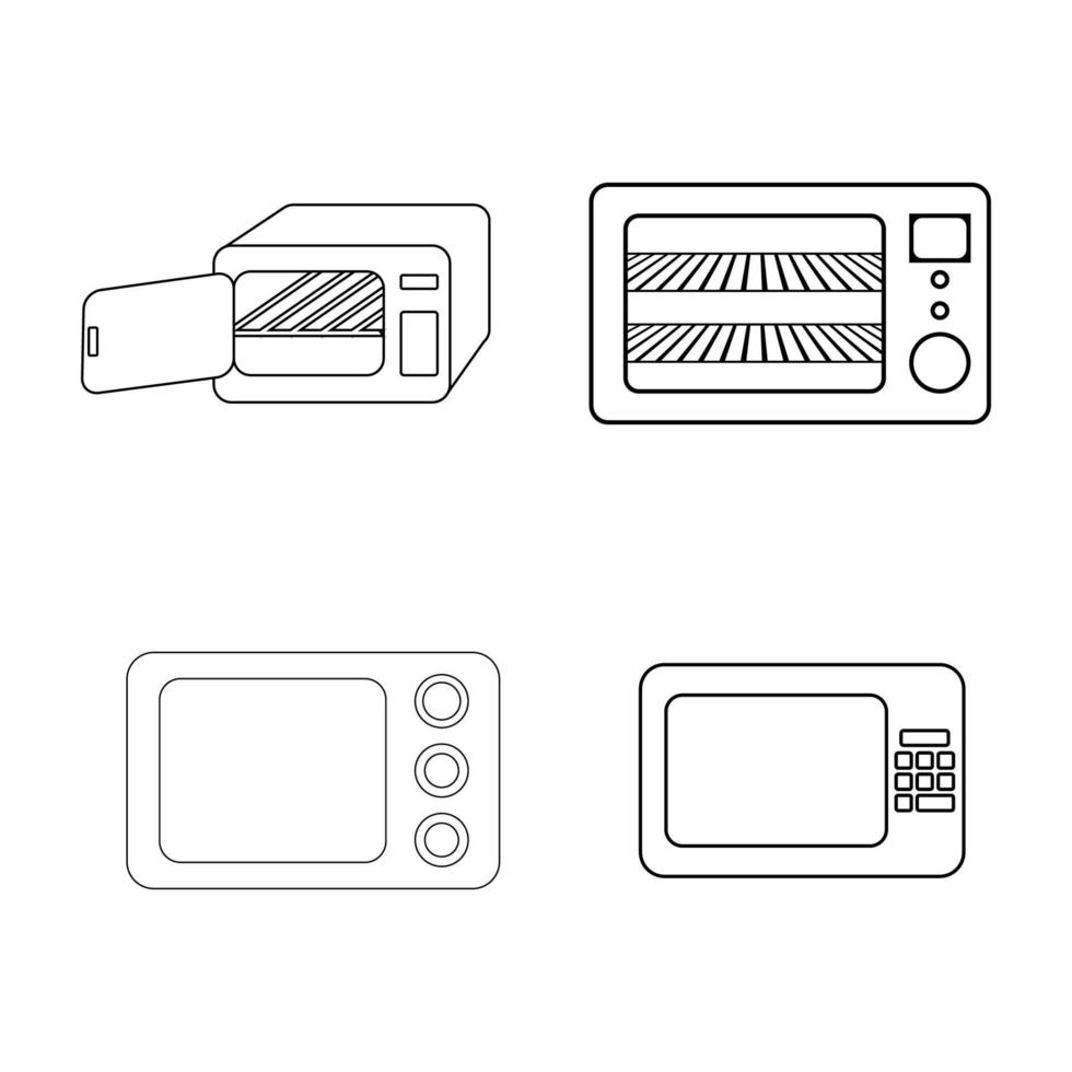 icône de vecteur de micro-ondes