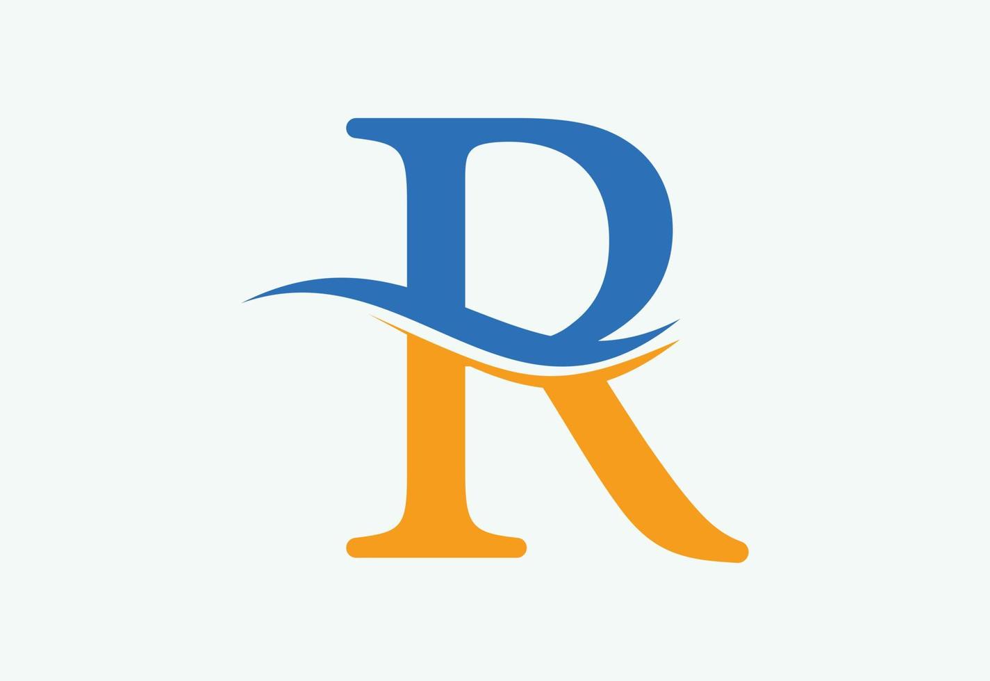 initiale lettre r logo conception modèle, vecteur illustration