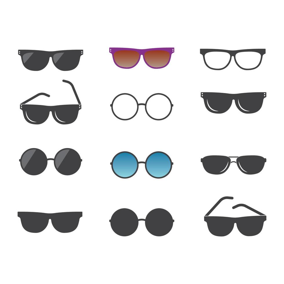 des lunettes de soleil logo icône vecteur illustration conception