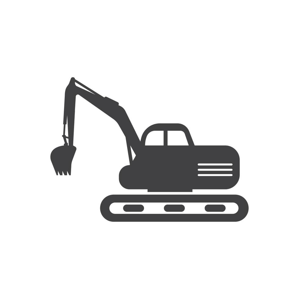 excavatrice icône logo vecteur illustration conception