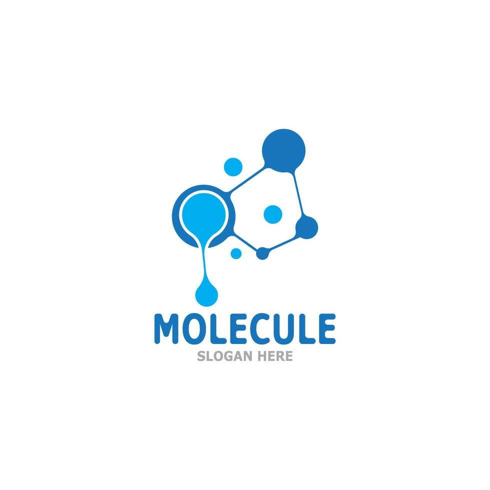molécule logo vecteur modèle illustration