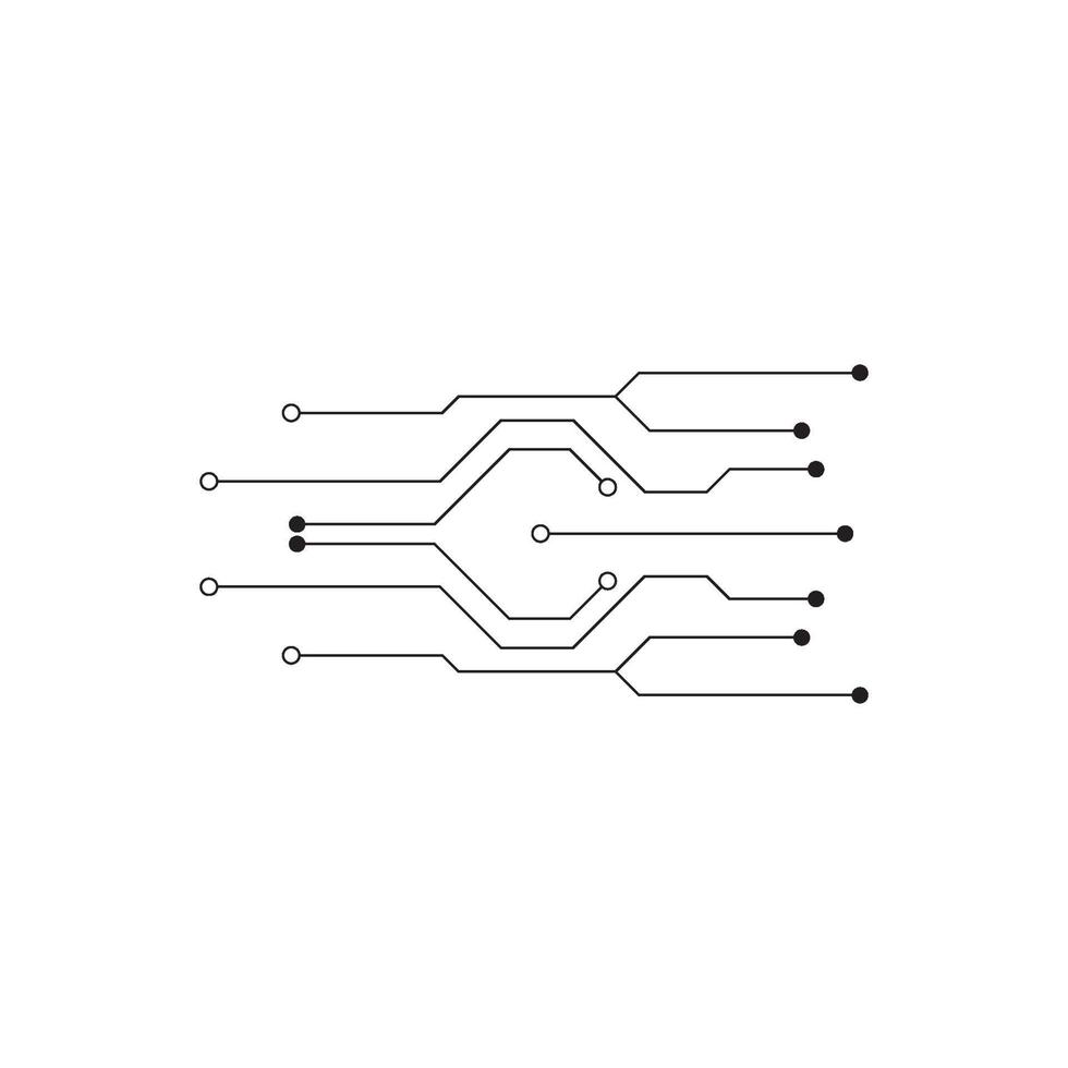 circuit illustration design vecteur symbole logo technologie