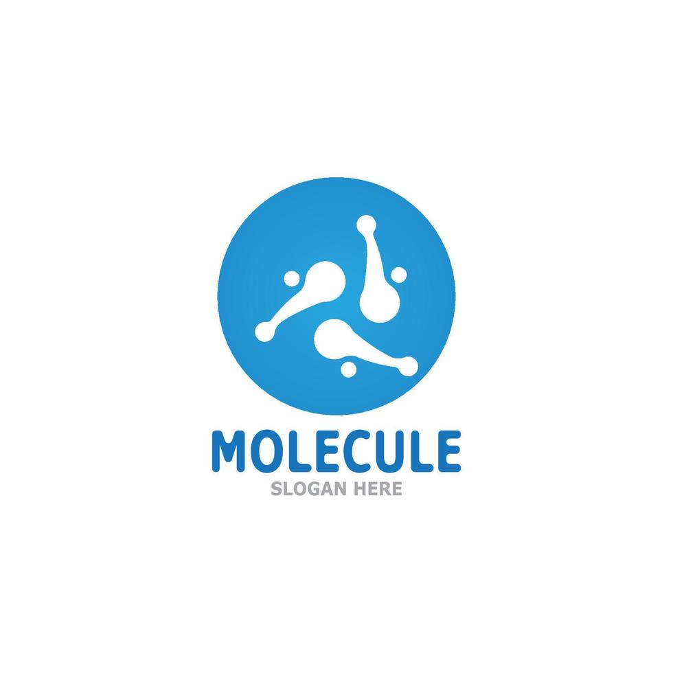 molécule logo vecteur modèle illustration