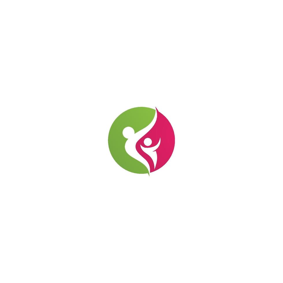 communauté d & # 39; icônes de modèle de logo de vie santé vecteur