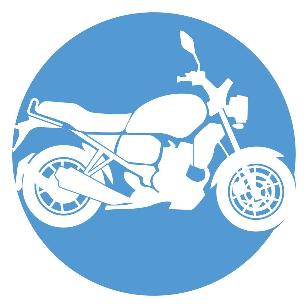 vecteur d'icône de moto