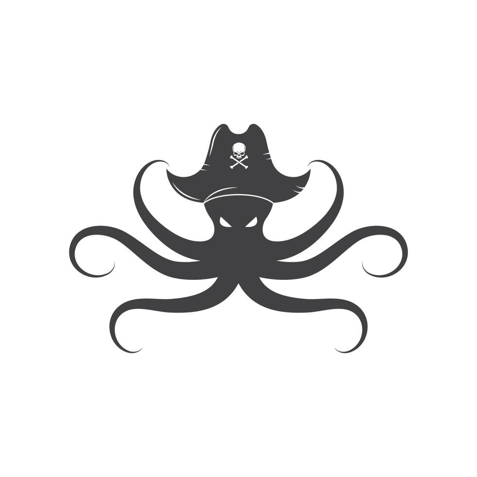 Icône de poulpe conception d'illustration vectorielle logo vecteur