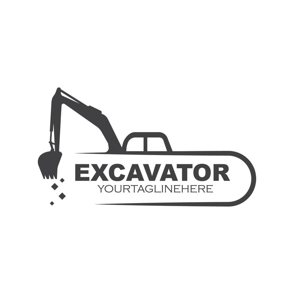 excavatrice icône logo vecteur conception