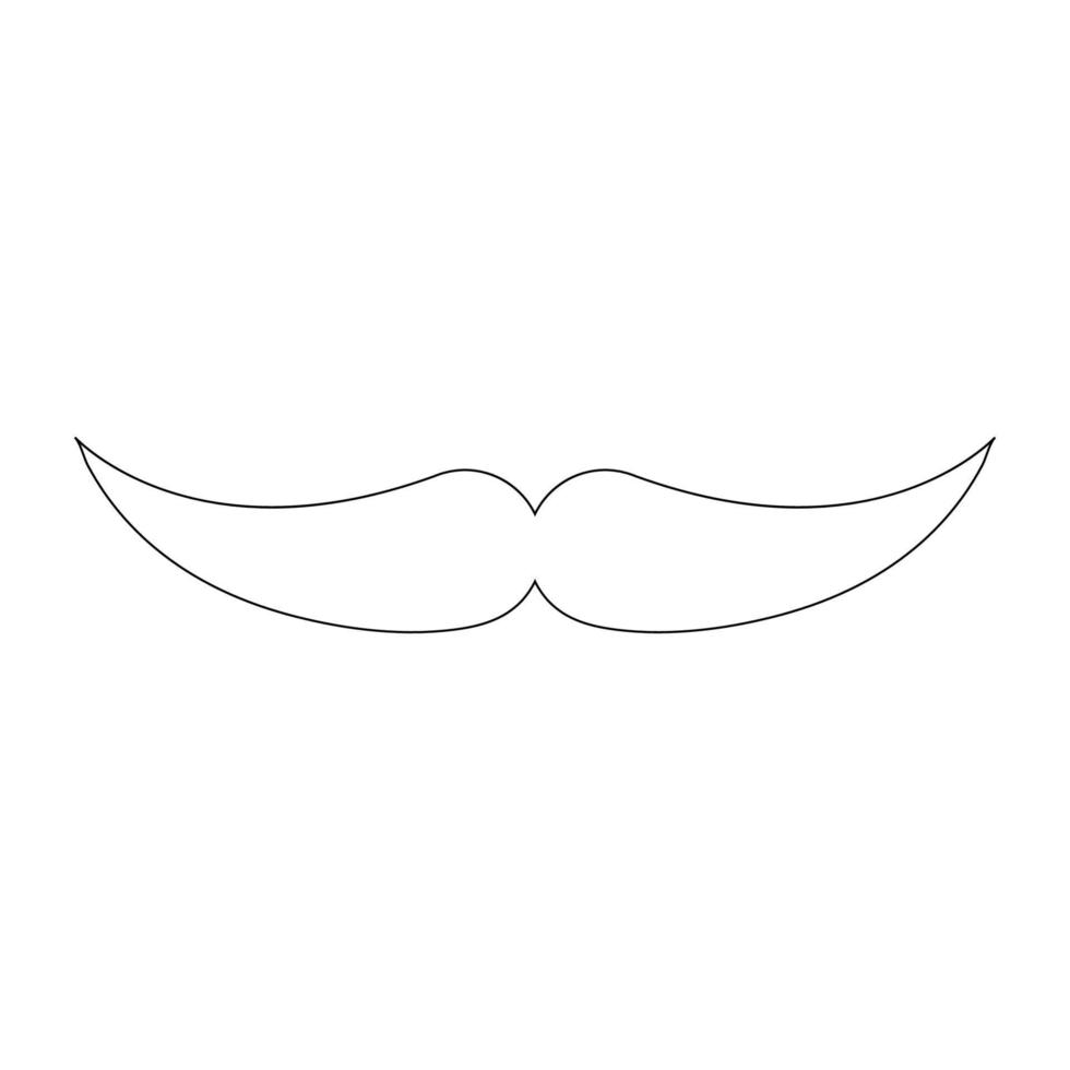 moustache icône vektor vecteur