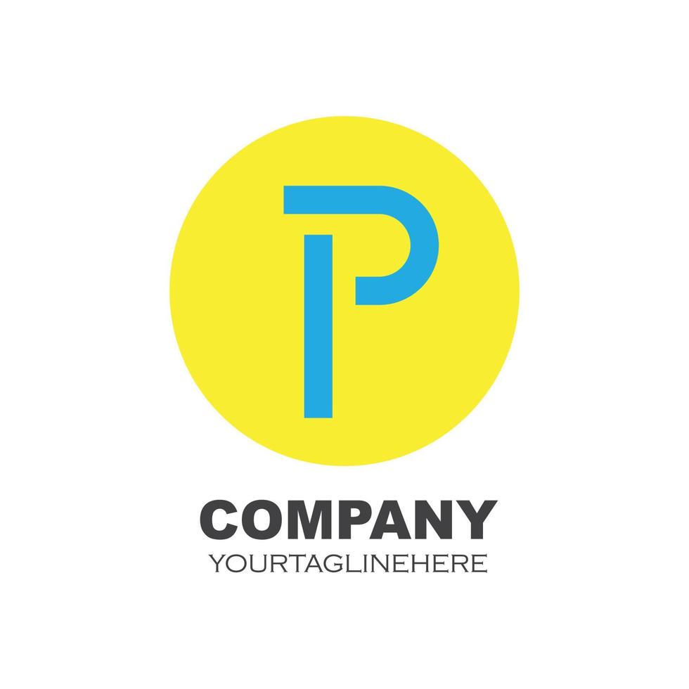 p lettre logo icône illustration vecteur