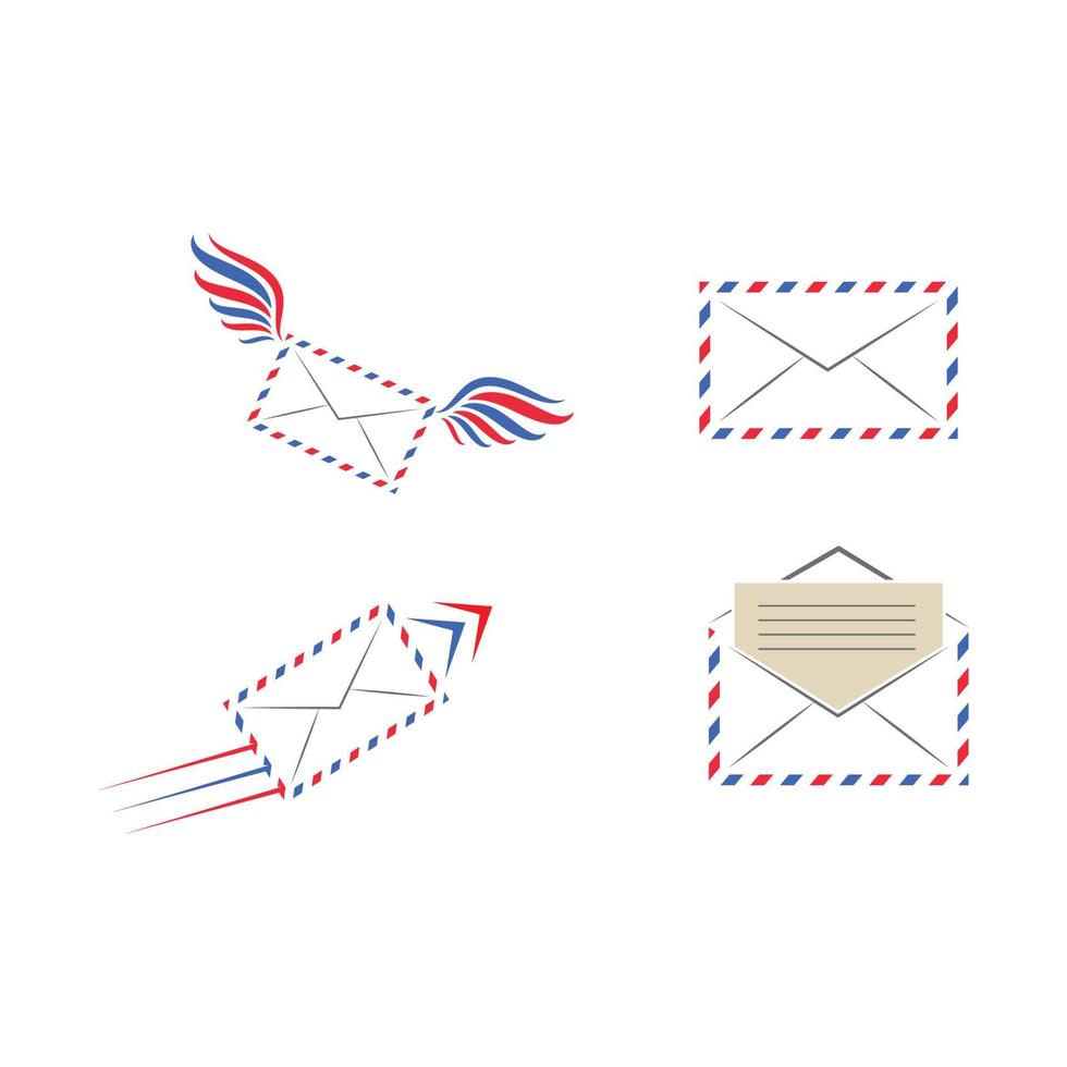 conception d'illustration vectorielle d'icône de courrier vecteur
