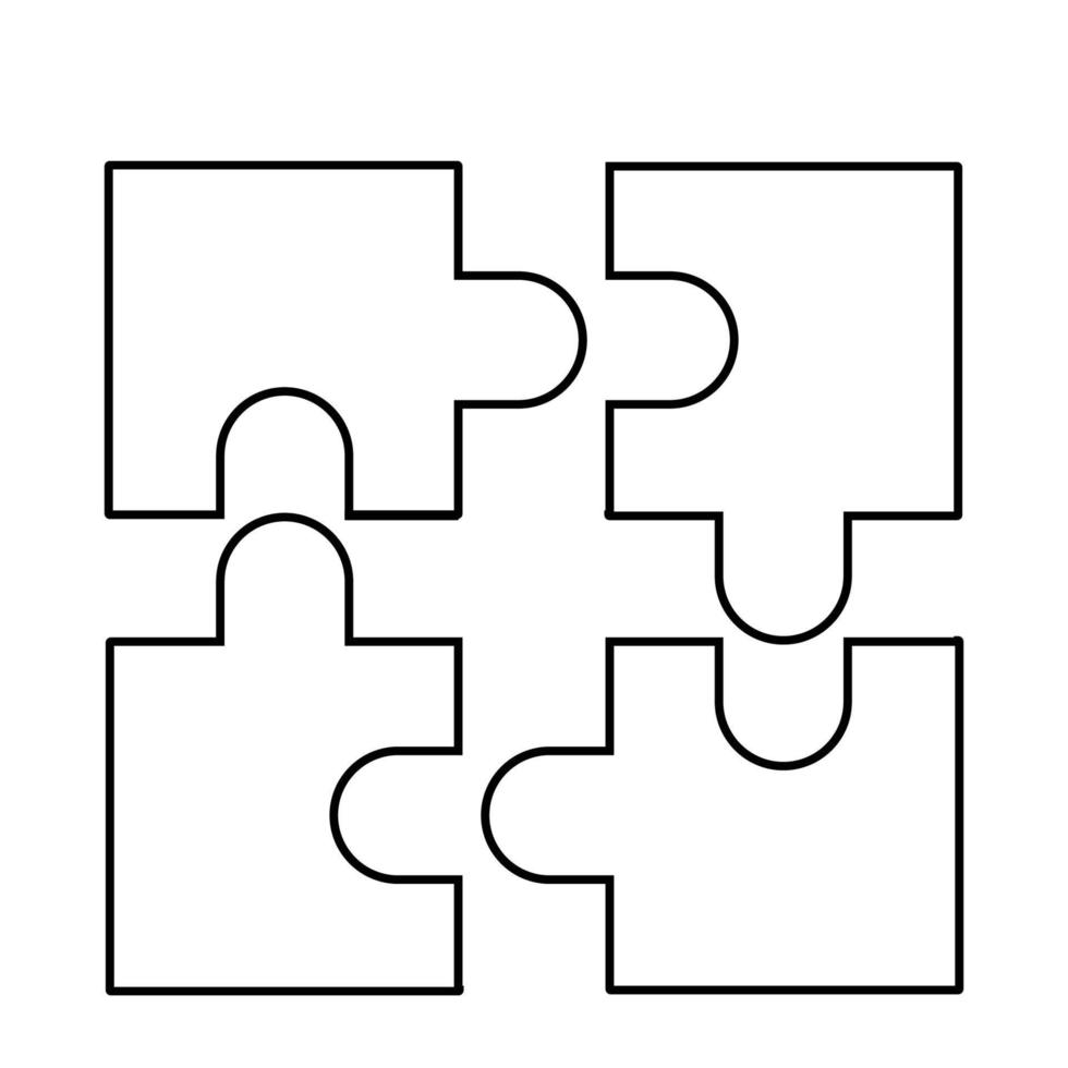 vecteur d'icône de puzzle