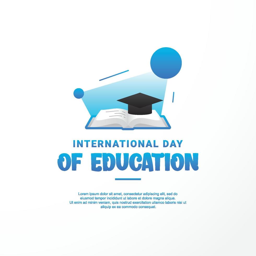 journée internationale de l'éducation vecteur