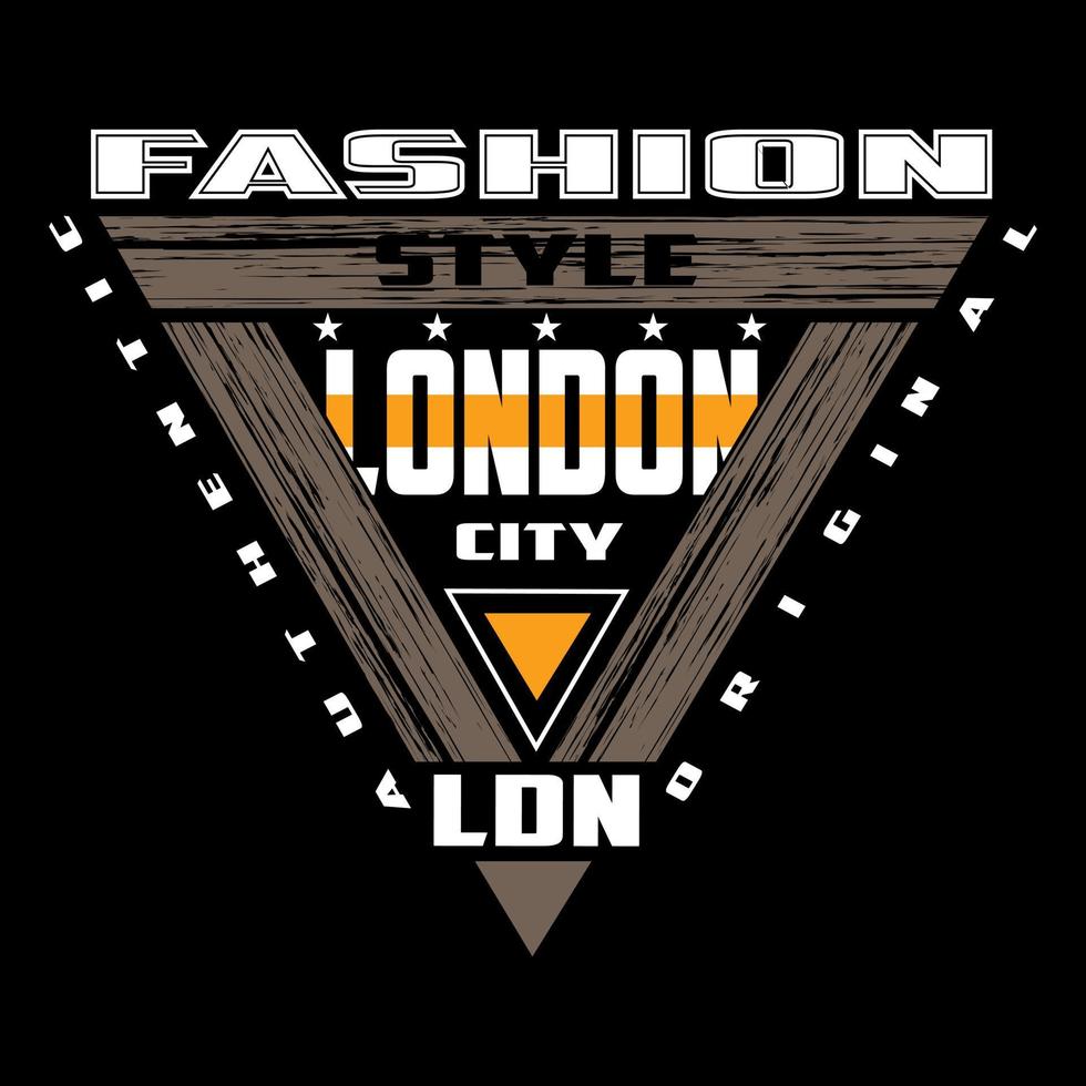 Londres vecteur affiche, logo texte conception