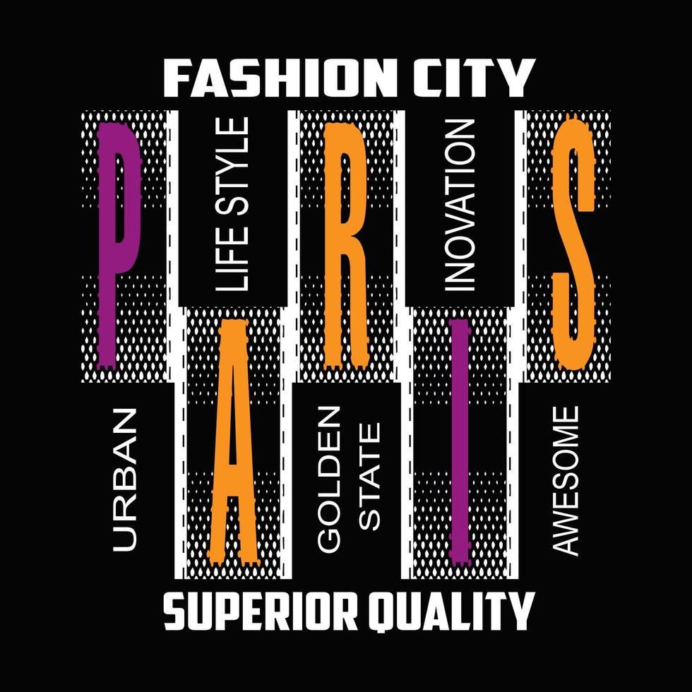 Paris texte, modèle, logo vecteur conception
