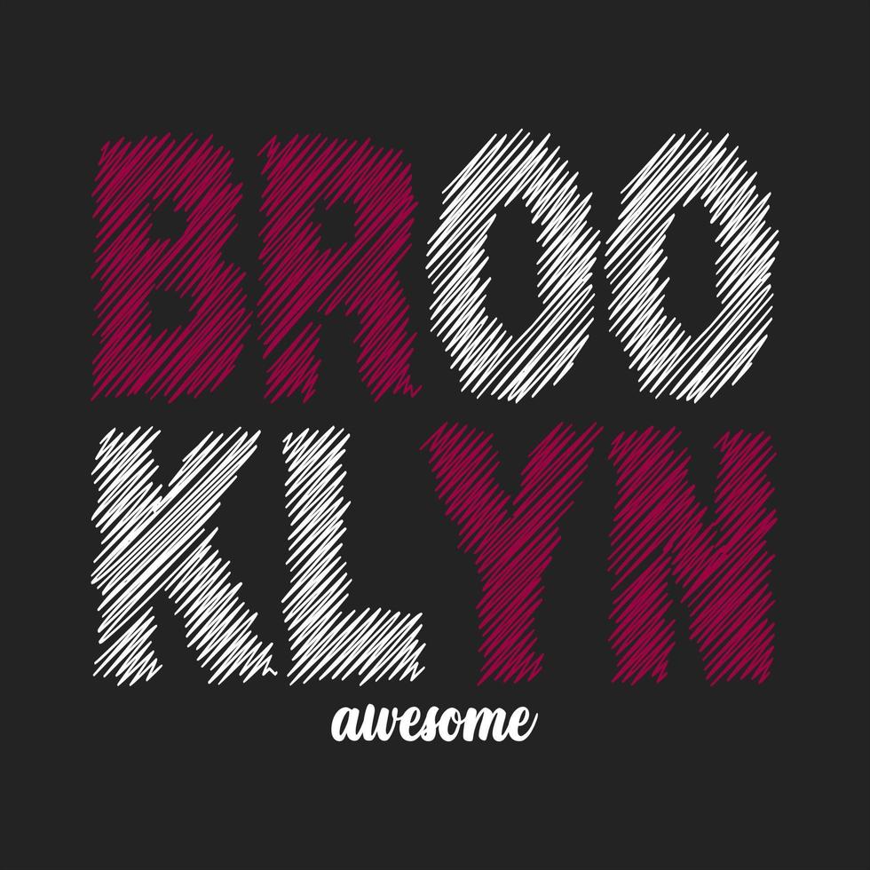 Brooklyn abstrait texte modèle, logo vecteur conception