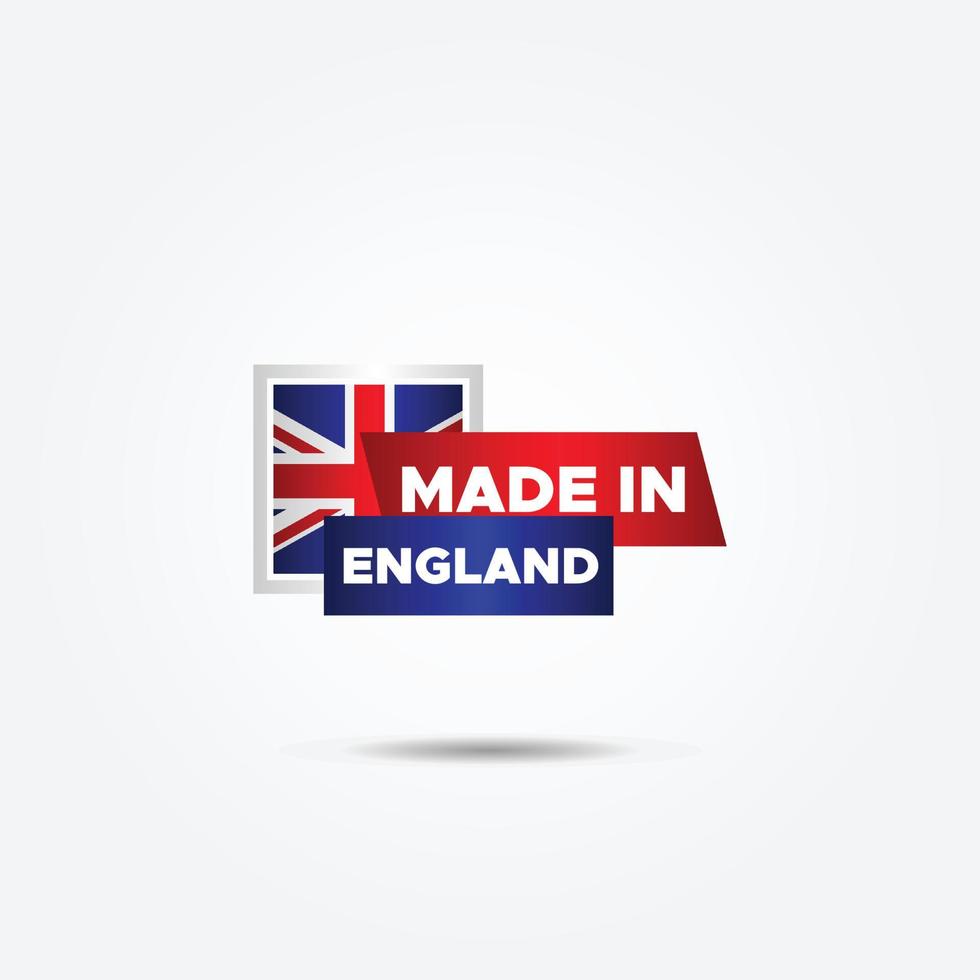 fabriqué dans Angleterre élégant étiquette produit conception vecteur