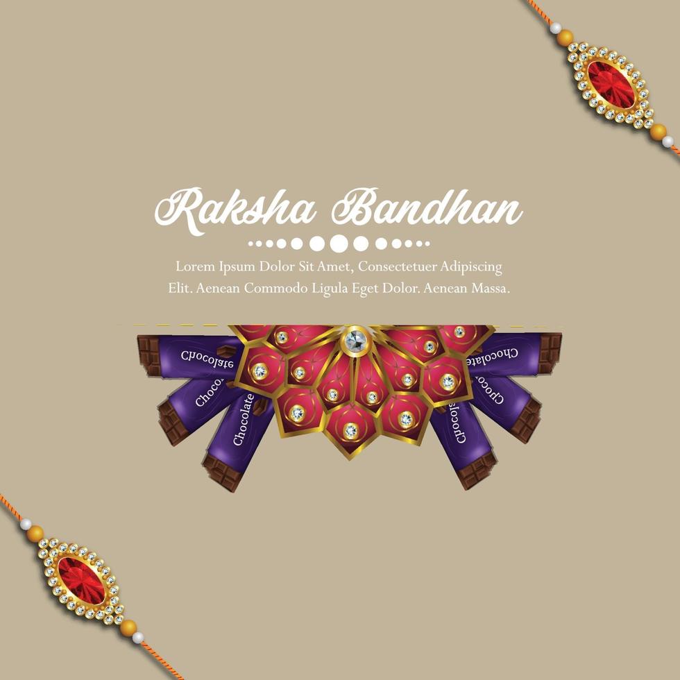 raksha bandhan le festival de la célébration du frère et de la soeur vecteur