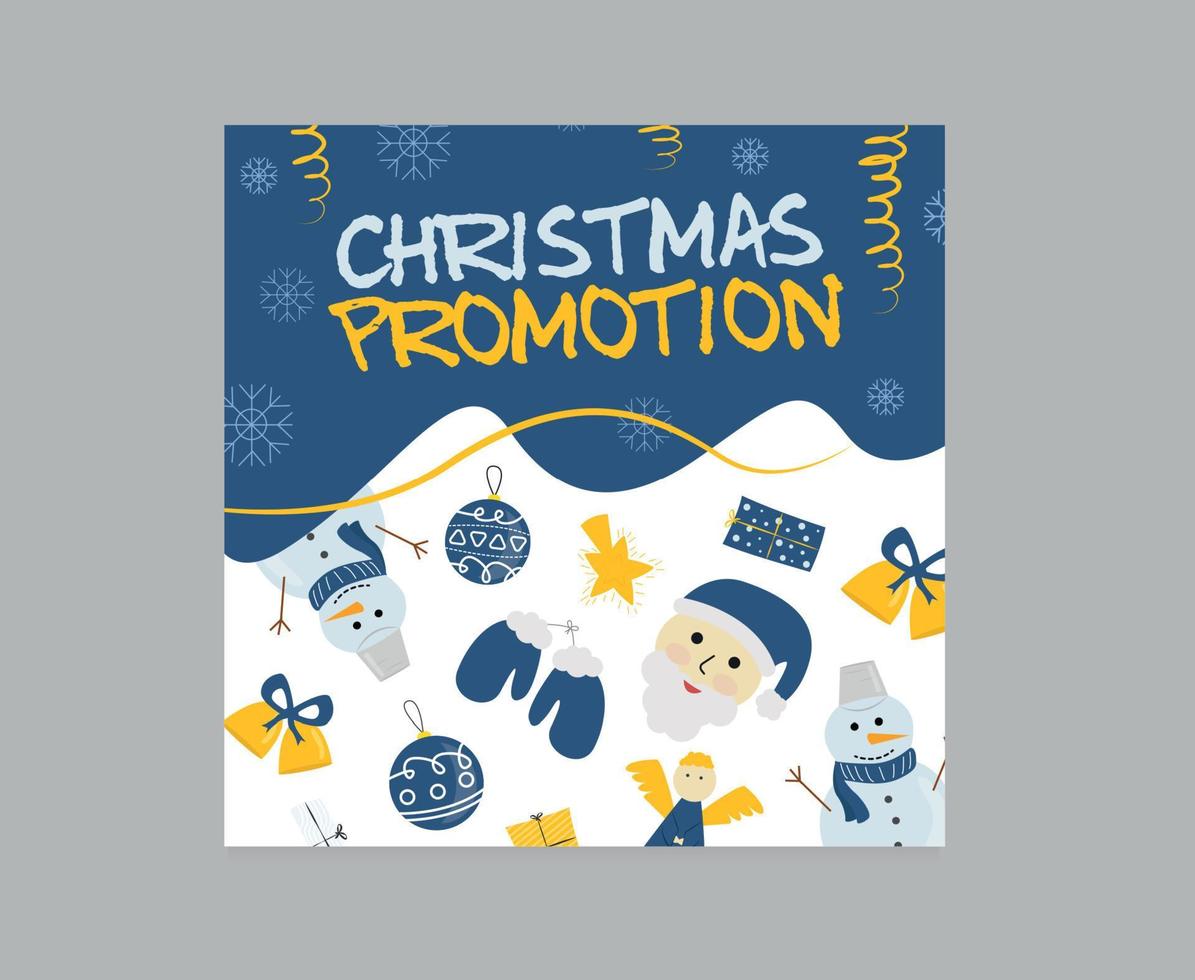 vecteur illustration bannière avec le une inscription Noël promotion. Noël promotion bannière