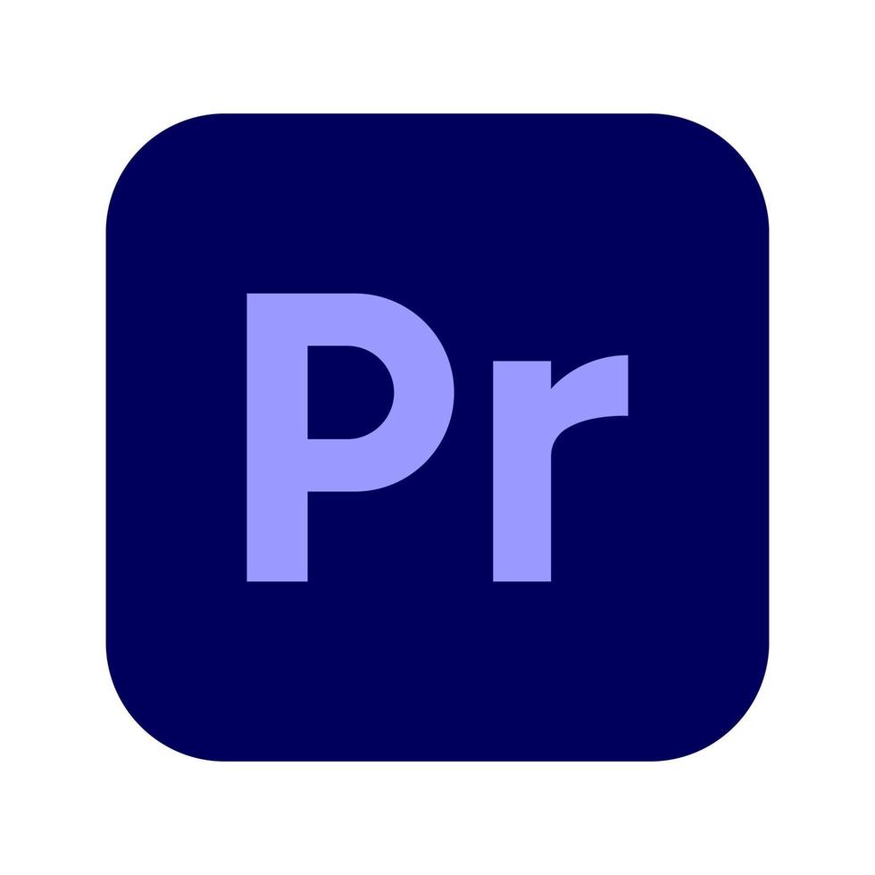 adobe première pro icône vecteur