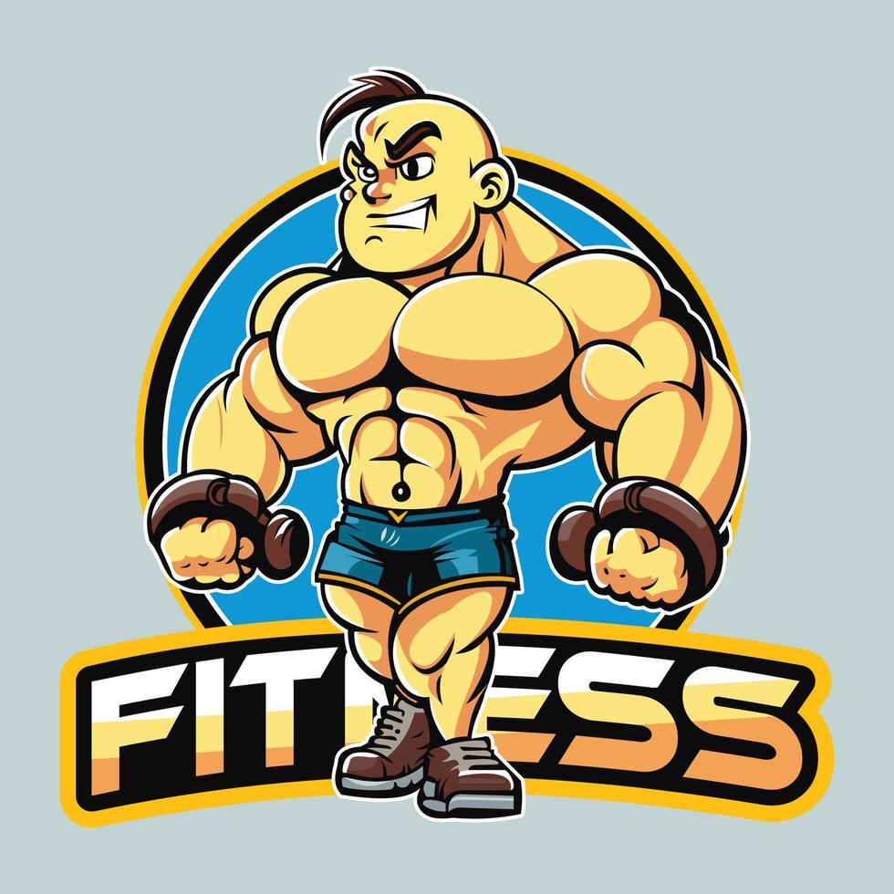 une Gym logo vecteur illustration, aptitude homme logo