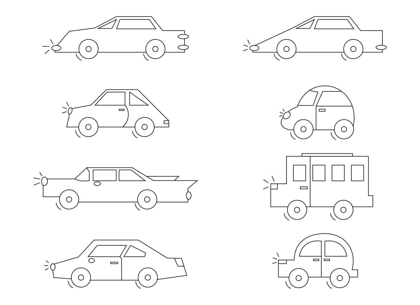 voiture vecteur conception illustration isolé sur blanc Contexte