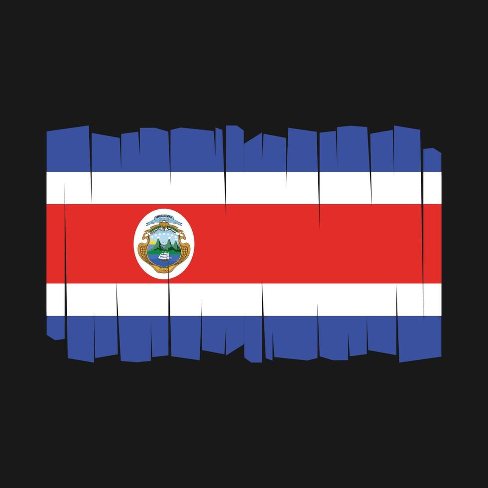 vecteur de drapeau du costa rica