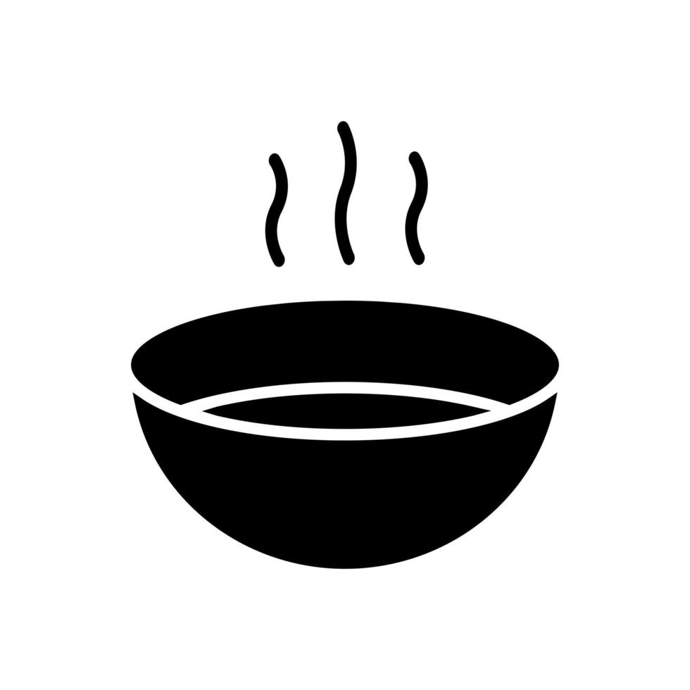 soupe icône vecteur. bouillon illustration signe. bouillon symbole. bisque logo. vecteur