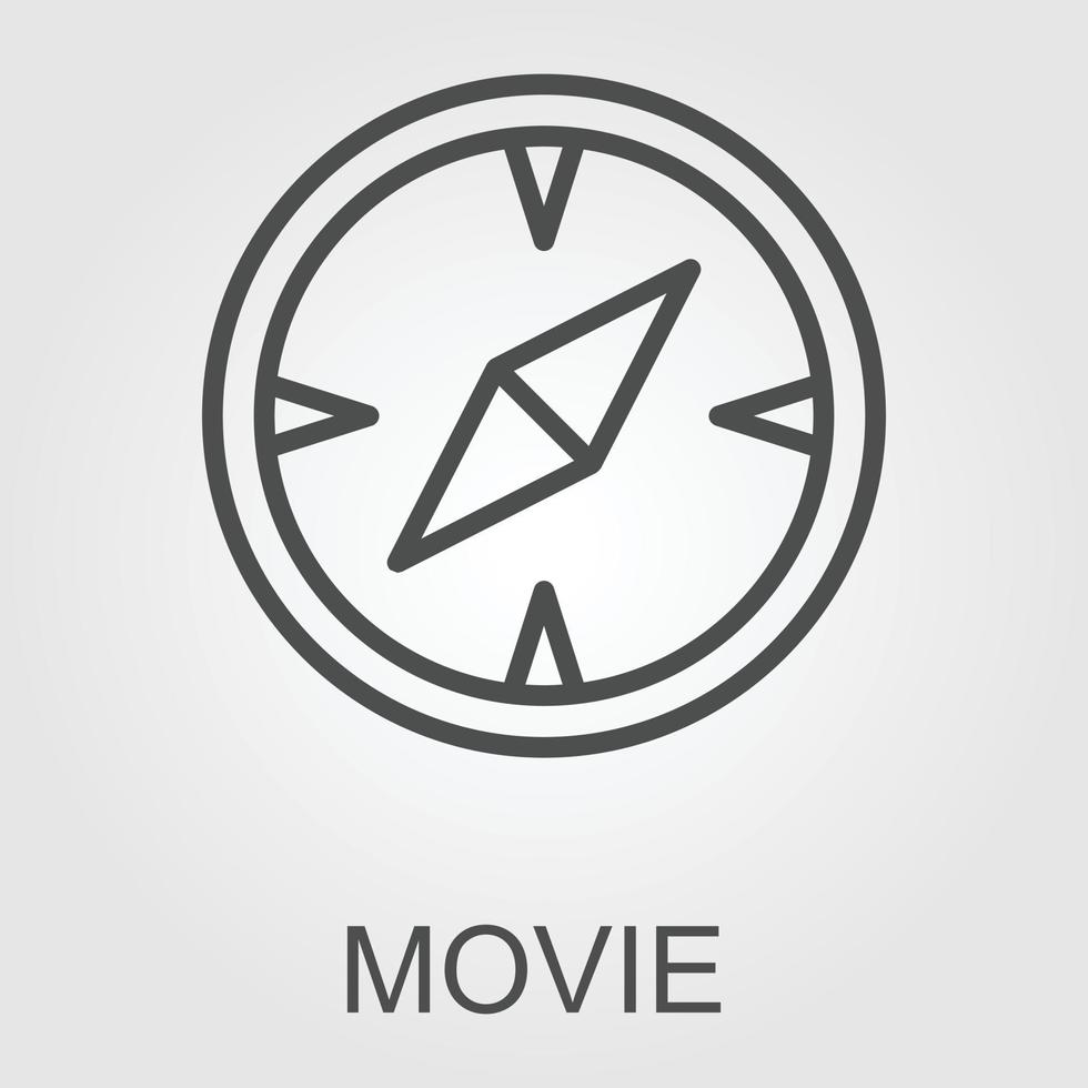 modèle pour film temps logo vecteur