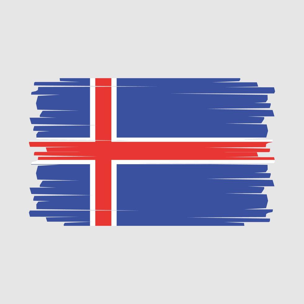 vecteur de drapeau de l'islande