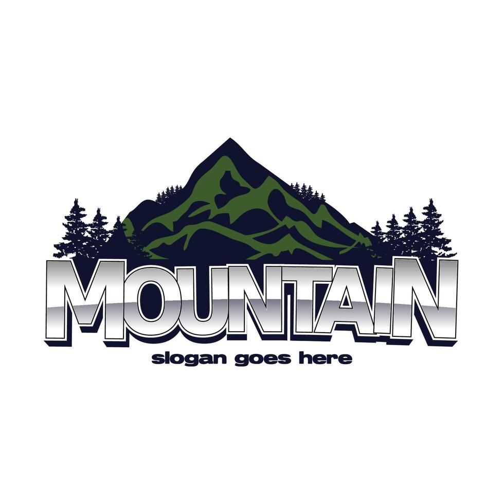 Montagne logo conception vecteur illustration, Extérieur aventure . vecteur graphique pour t chemise et autre les usages